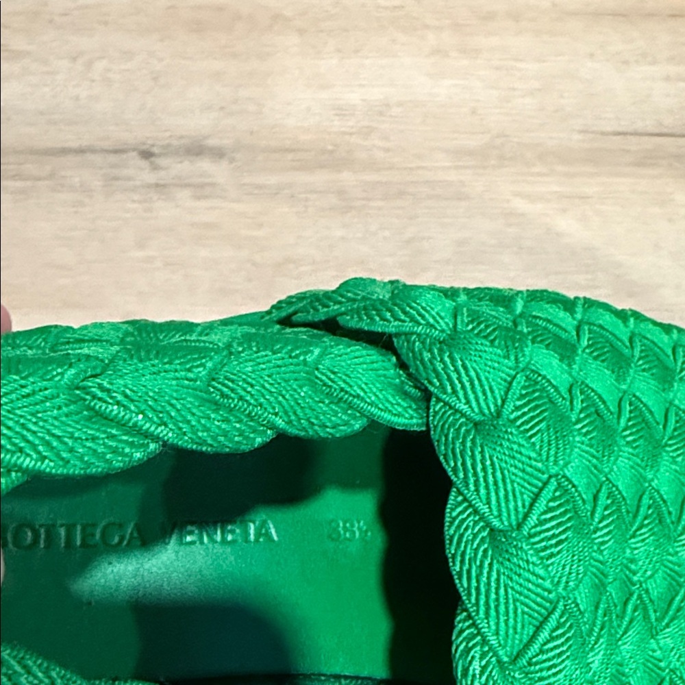 Bottega Veneta Green Intrecciato Quilted Slip-On Loafers - Picture 5 of 13